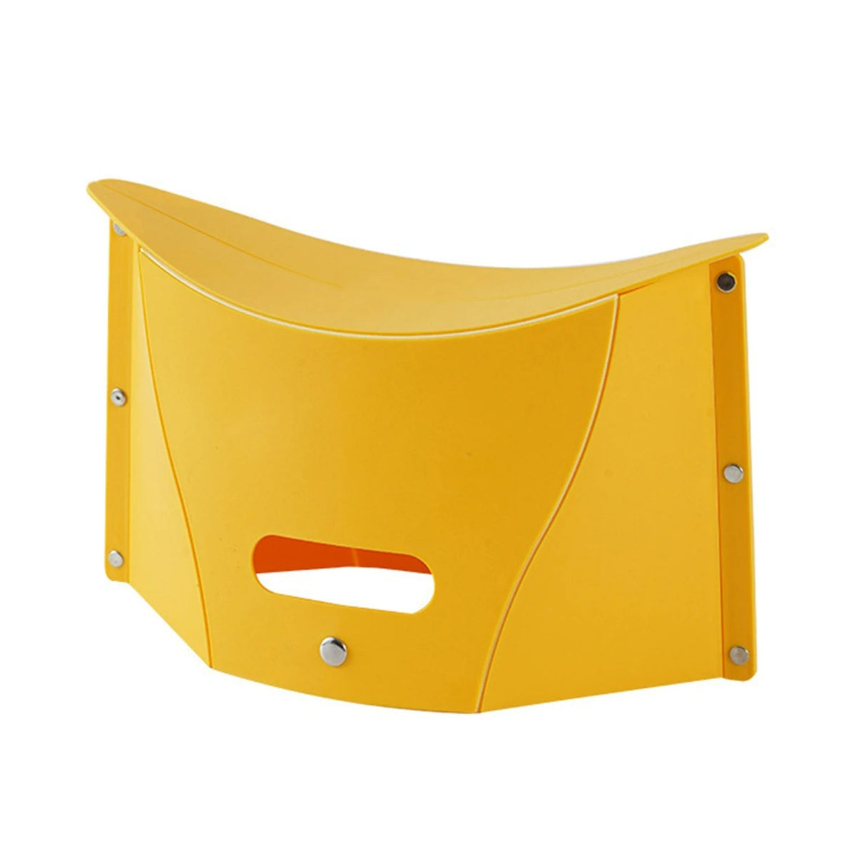 Folding Camp Stool - Ultra-Slim Portable Seat That Folds Flat for Camping, Fishing, Travel and Lines
