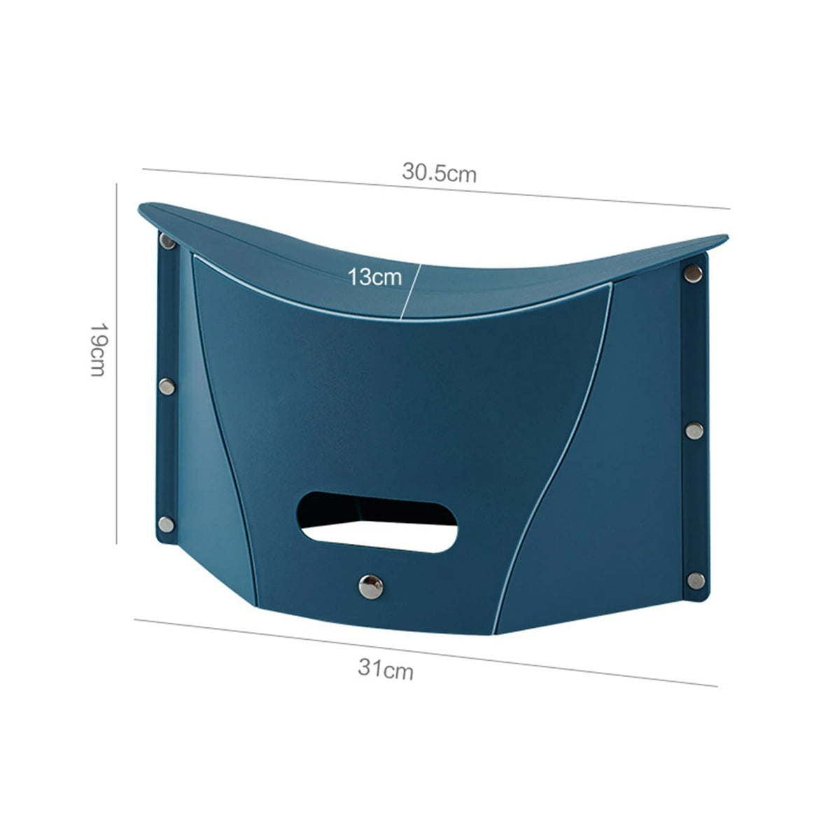 Folding Camp Stool - Ultra-Slim Portable Seat That Folds Flat for Camping, Fishing, Travel and Lines