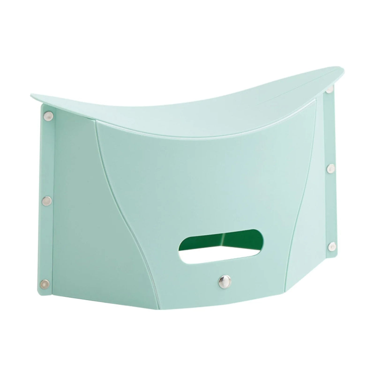 Folding Camp Stool - Ultra-Slim Portable Seat That Folds Flat for Camping, Fishing, Travel and Lines