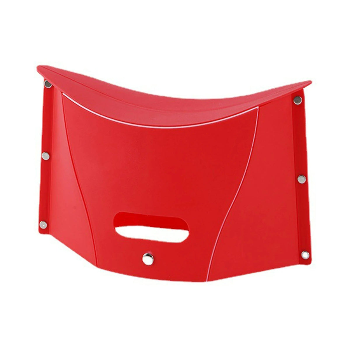 Folding Camp Stool - Ultra-Slim Portable Seat That Folds Flat for Camping, Fishing, Travel and Lines