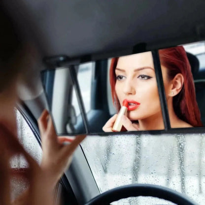 Folding Visor Vanity Mirror - Cosmetic Clip-on Sun-shading Mirror for Car, Truck,  SUV, and Van Sun Visors