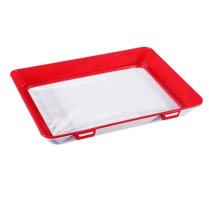 Food Preservation Tray - Stackable, Reusable Food Tray with Plastic Lid