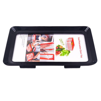 Food Preservation Tray - Stackable, Reusable Food Tray with Plastic Lid
