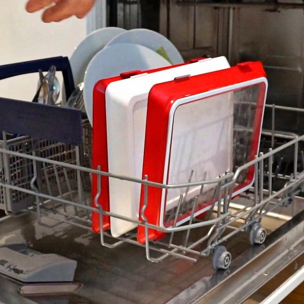 Food Preservation Tray - Stackable, Reusable Food Tray with Plastic Lid