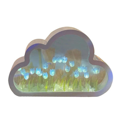 Forever Cloud Mirror Tulips - DIY Tulip Night Light