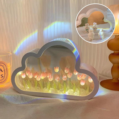 Forever Cloud Mirror Tulips - DIY Tulip Night Light