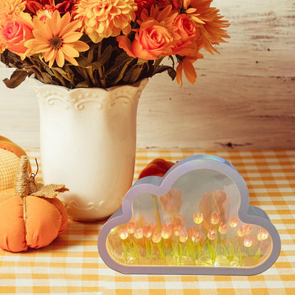 Forever Cloud Mirror Tulips - DIY Tulip Night Light