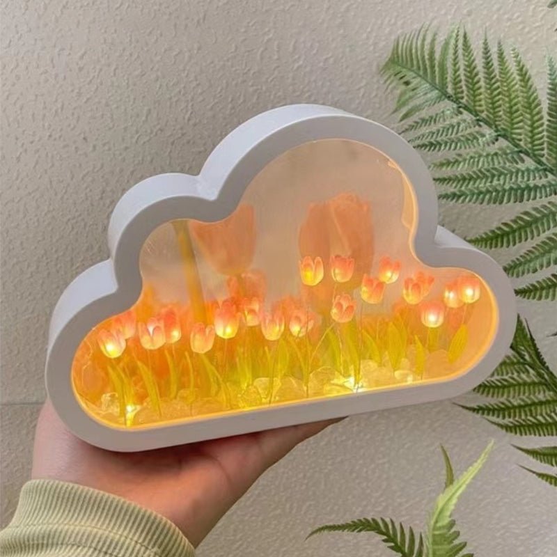 Forever Cloud Mirror Tulips - DIY Tulip Night Light