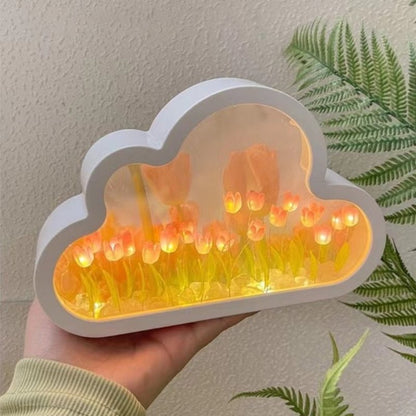 Forever Cloud Mirror Tulips - DIY Tulip Night Light