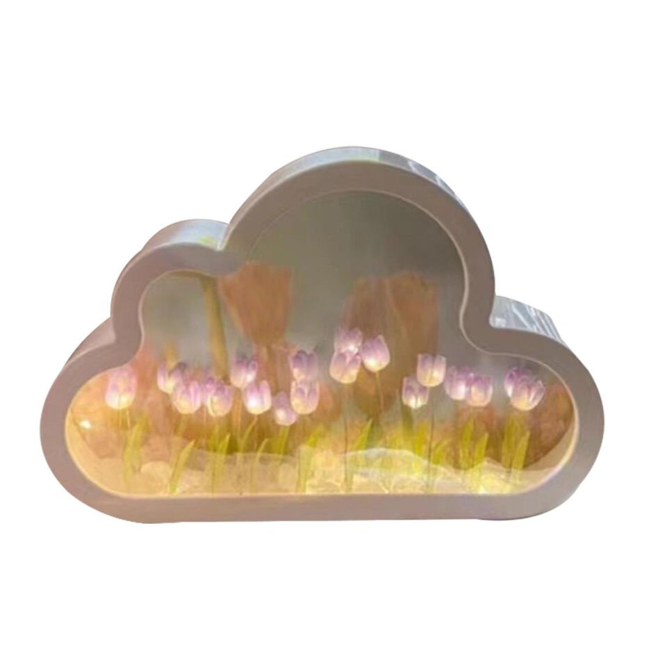 Forever Cloud Mirror Tulips - DIY Tulip Night Light