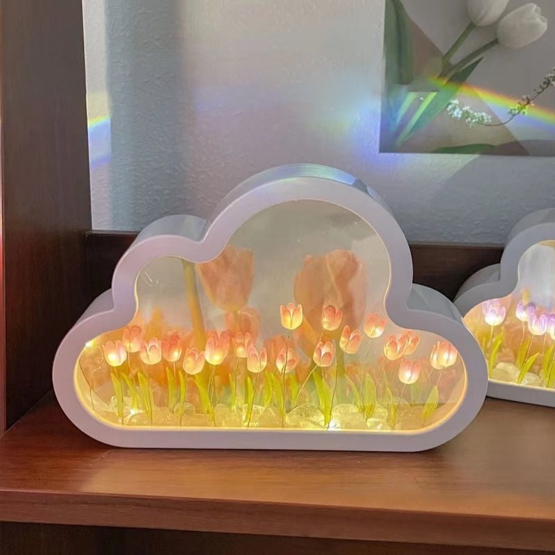 Forever Cloud Mirror Tulips - DIY Tulip Night Light