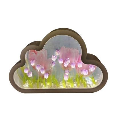 Forever Cloud Mirror Tulips - DIY Tulip Night Light