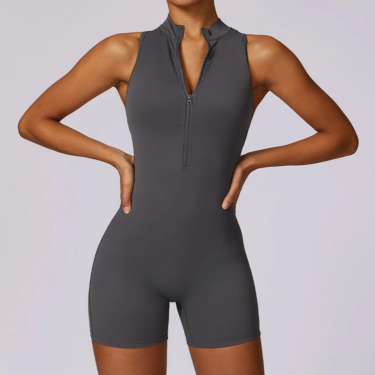 High Strength Hollow Back Scrunch Butt Gym Romper – Sexy Sleeveless Sport Jumpsuit for Yoga, Fitness & Activewear Chic