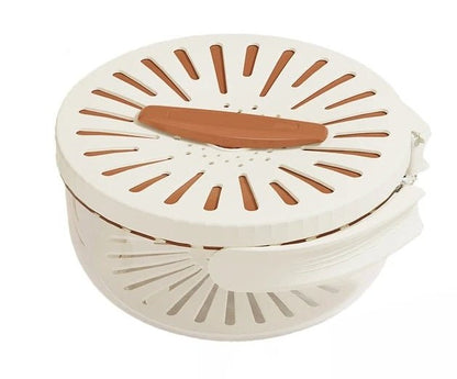 Fruit Drain Basket with Lid – Foldable Vegetable Washing Bowl & Colander for Effortless Kitchen Cleaning and Storage