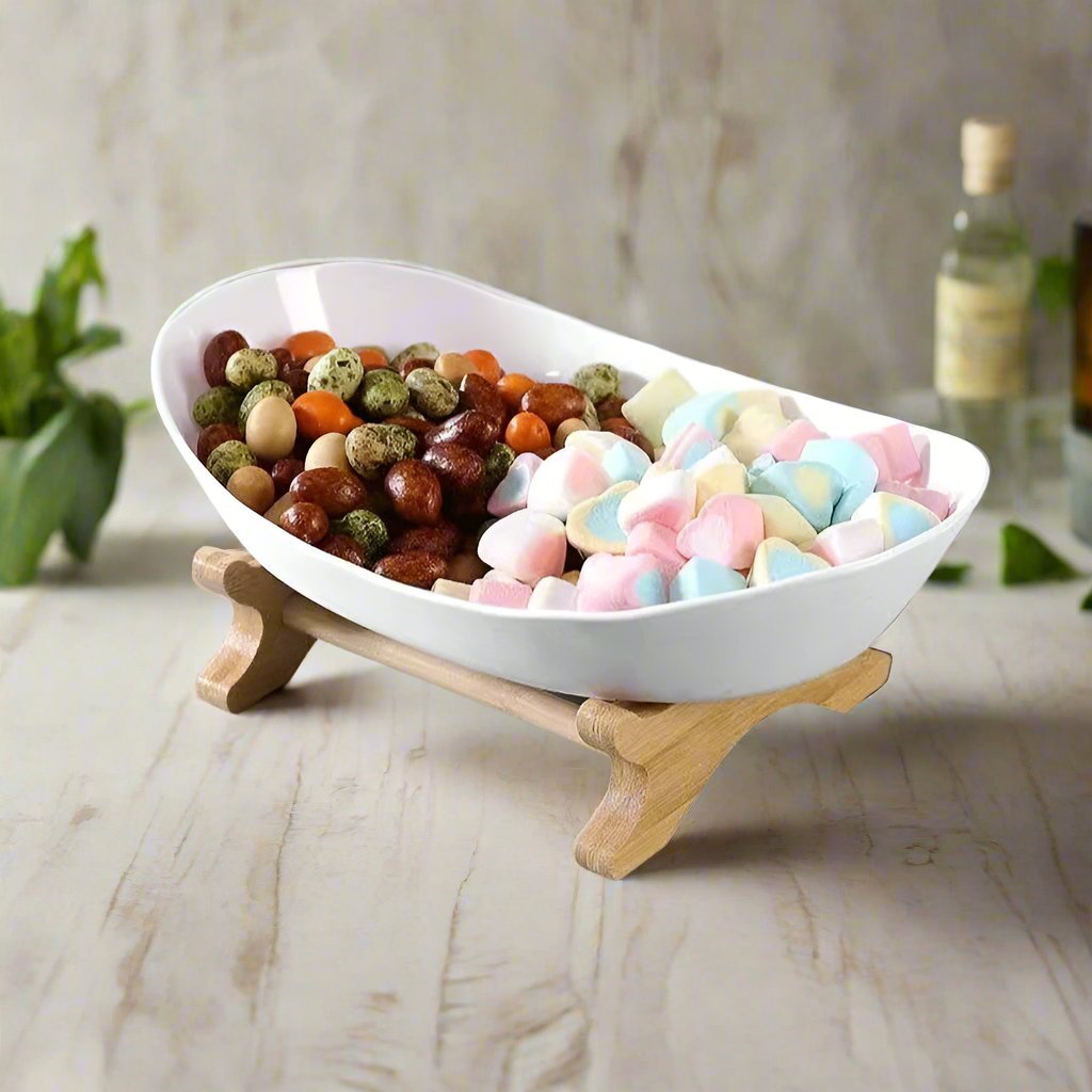 Fruit & Snack Layer Serving Tray – Stylish Wood Holder for Candy, Treats, and Party Displays – Perfect Kitchen Organizer