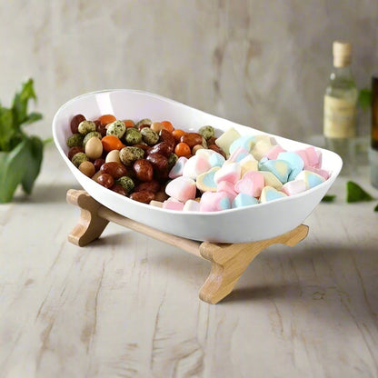 Fruit & Snack Layer Serving Tray – Stylish Wood Holder for Candy, Treats, and Party Displays – Perfect Kitchen Organizer