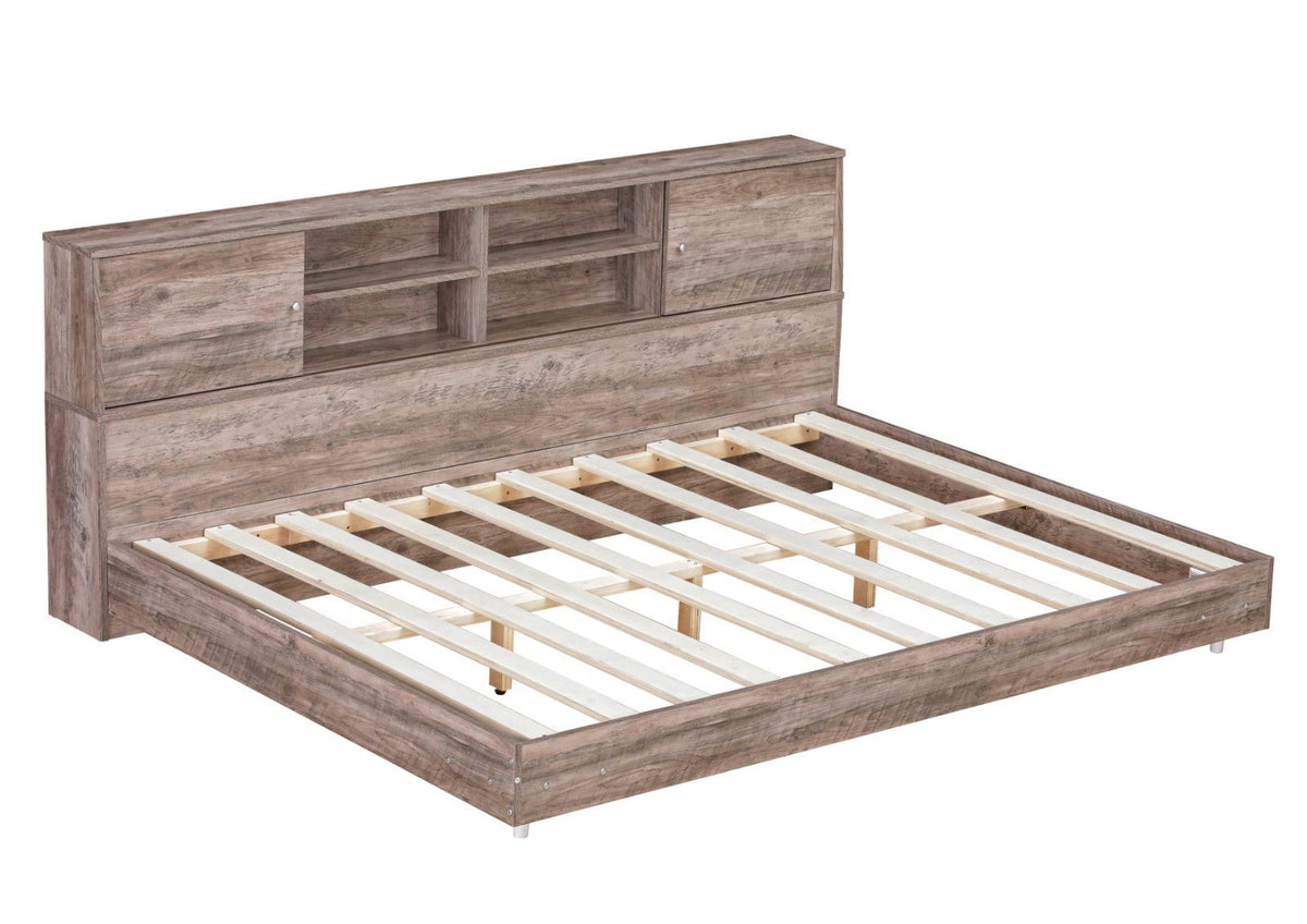 Full Size Daybed Frame with Bookcase Storage