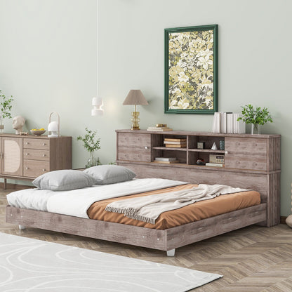 Full Size Daybed Frame with Bookcase Storage