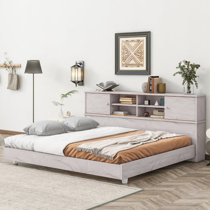 Full Size Daybed Frame with Bookcase Storage