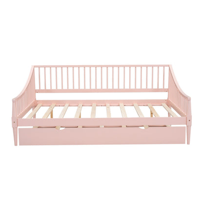 Full Size Daybed with Support Legs and Trundle