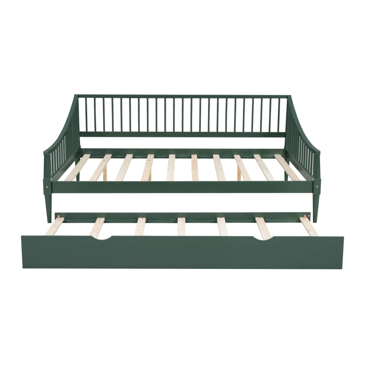 Full Size Daybed with Support Legs and Trundle