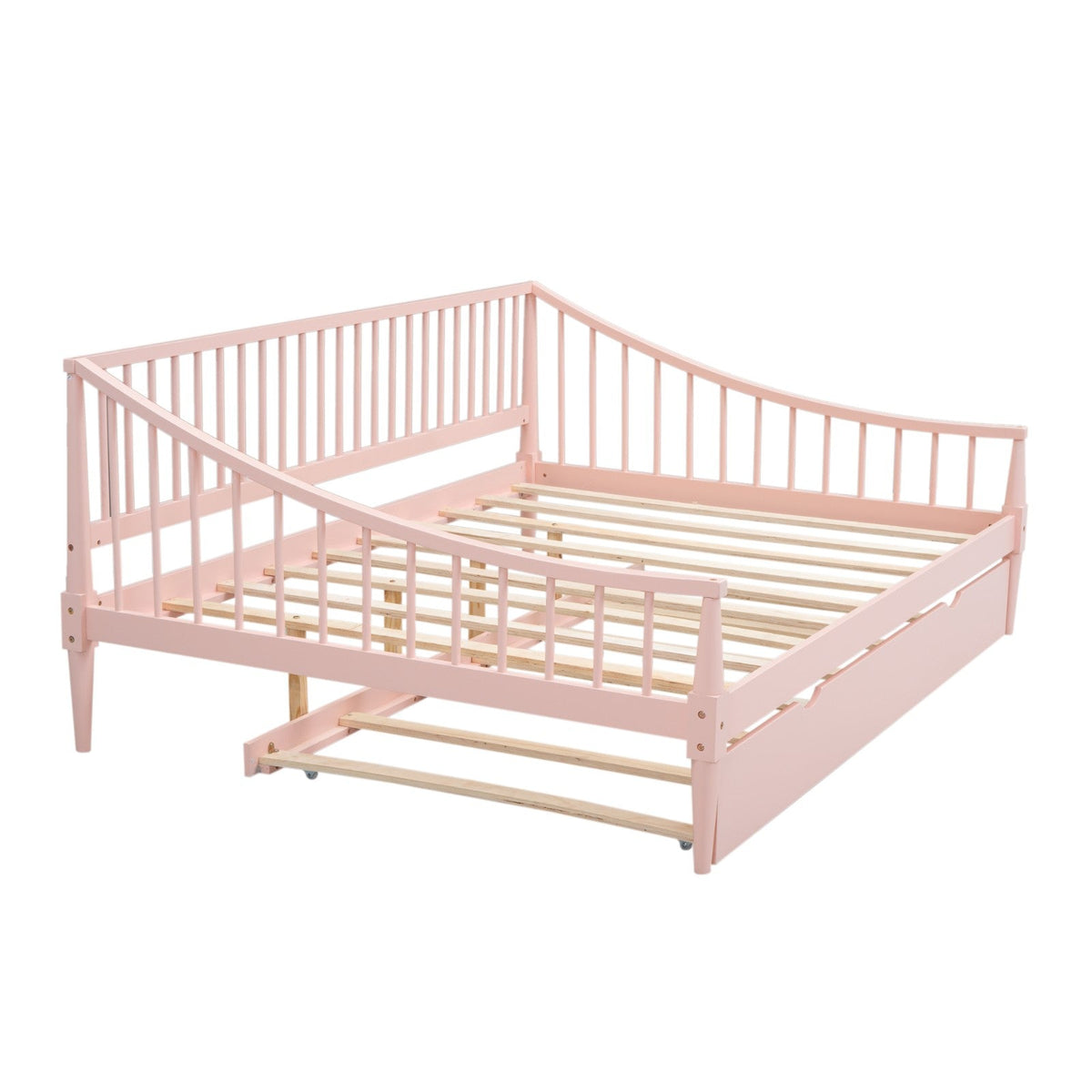 Full Size Daybed with Support Legs and Trundle