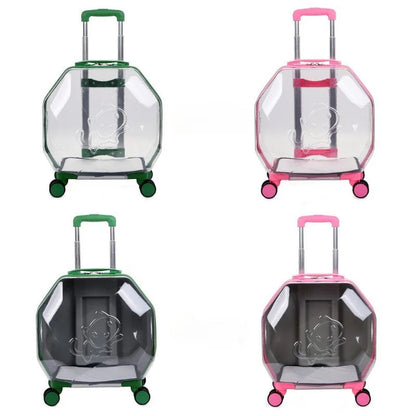 Transparent Pet Suitcase – Large Capacity Bubble Box for Stylish Pet Travel