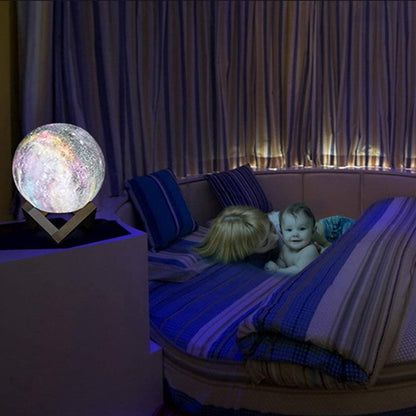 Galaxy Moon Lamp Night Light with 16 LED Colors, Touch, Remote Control