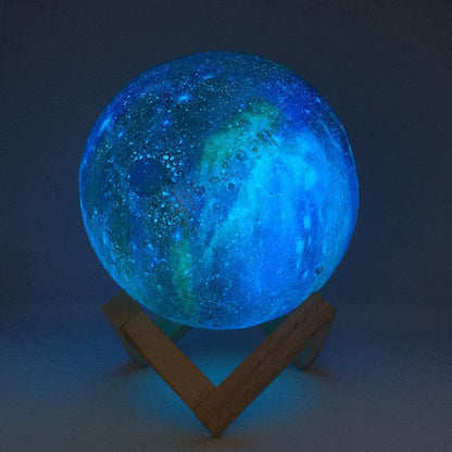 Galaxy Moon Lamp Night Light with 16 LED Colors, Touch, Remote Control