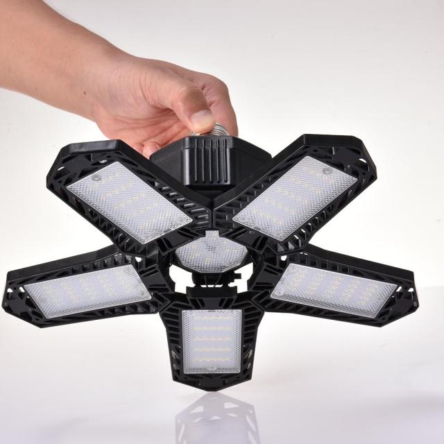 Garage Light with 5 Foldable Panels