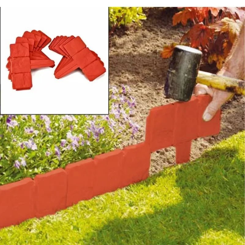 Garden Landscape Edging Border No Dig - 20pcs DIY Garden Fence