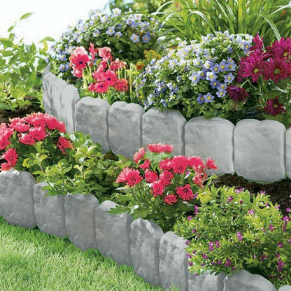 Garden Landscape Edging Border No Dig - 20pcs DIY Garden Fence
