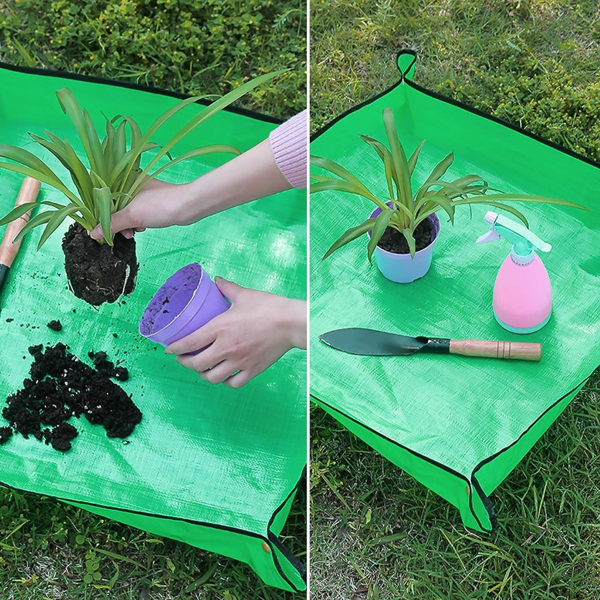 Gardening Work Mat - Repotting Mat for Indoor Plant Transplanting & Potting Soil Mess Control
