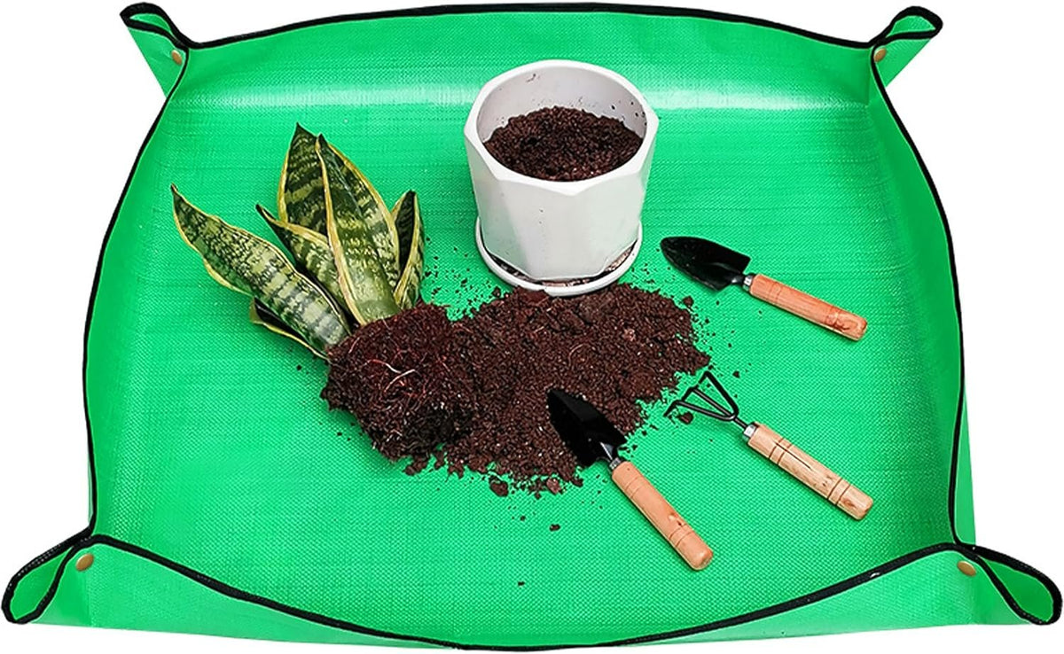 Gardening Work Mat - Repotting Mat for Indoor Plant Transplanting & Potting Soil Mess Control