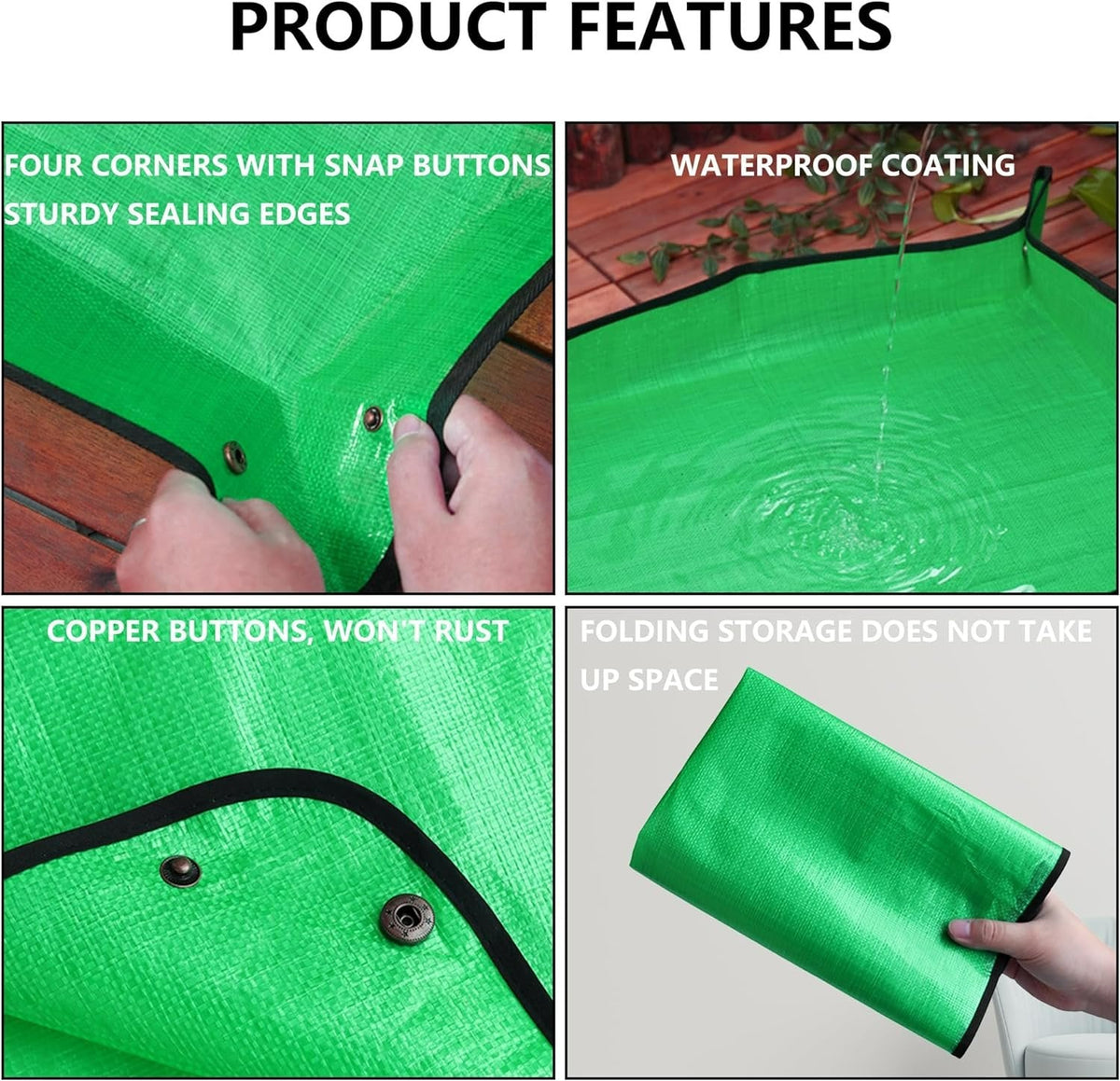Gardening Work Mat - Repotting Mat for Indoor Plant Transplanting & Potting Soil Mess Control