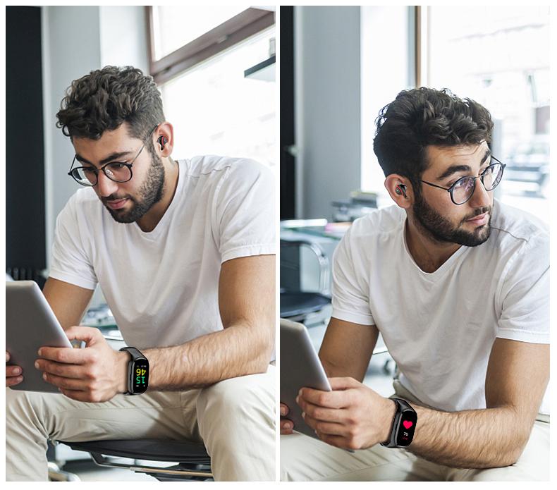 Smart Watch with Earbuds - 2-in-1 Fitness Tracker & Wireless Audio for Seamless Connectivity and Comfort