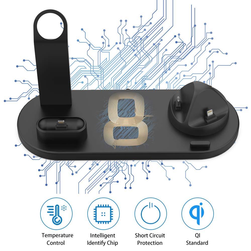 Fast-Charging Station - 4-in-1 Charging Dock for Mobile Phones and Gadgets