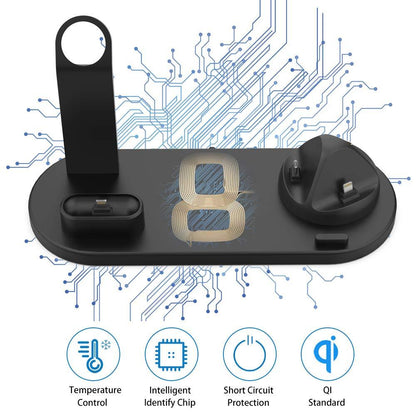 Fast-Charging Station - 4-in-1 Charging Dock for Mobile Phones and Gadgets