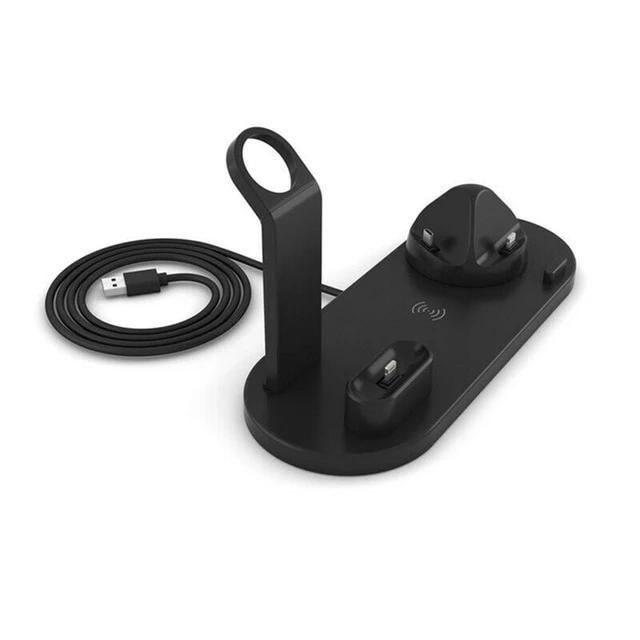 Fast-Charging Station - 4-in-1 Charging Dock for Mobile Phones and Gadgets