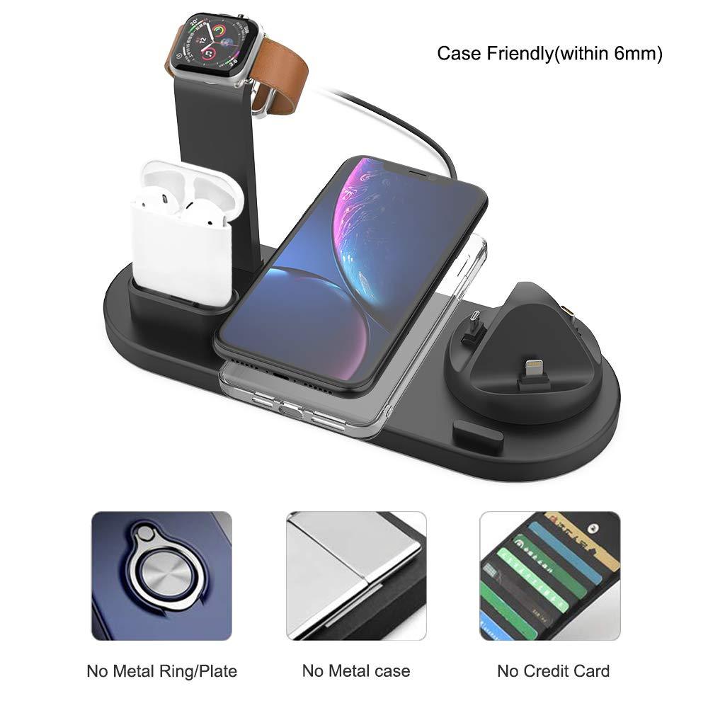 Fast-Charging Station - 4-in-1 Charging Dock for Mobile Phones and Gadgets