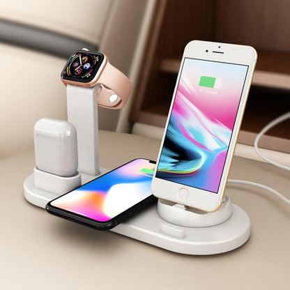 Fast-Charging Station - 4-in-1 Charging Dock for Mobile Phones and Gadgets