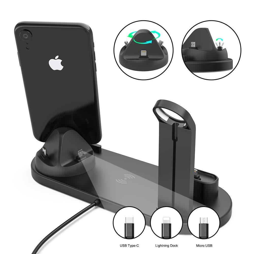 Fast-Charging Station - 4-in-1 Charging Dock for Mobile Phones and Gadgets