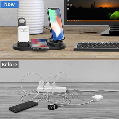 Fast-Charging Station - 4-in-1 Charging Dock for Mobile Phones and Gadgets