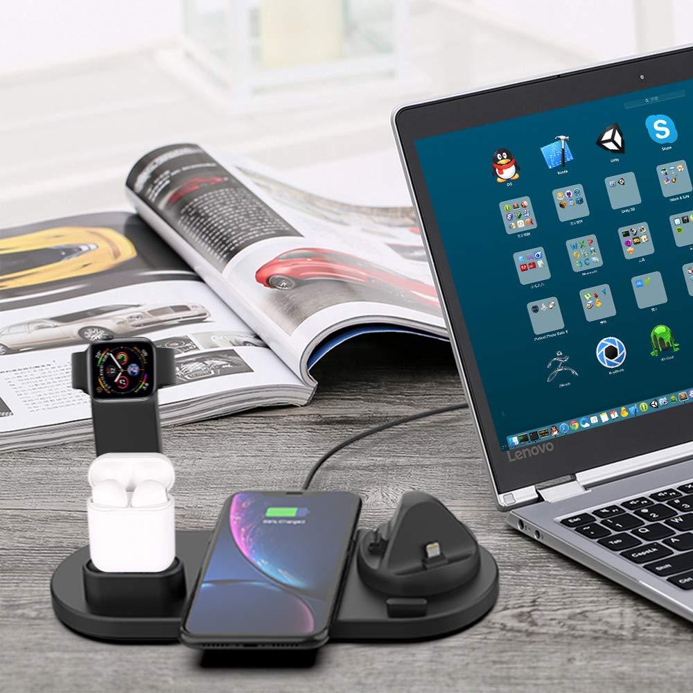 Fast-Charging Station - 4-in-1 Charging Dock for Mobile Phones and Gadgets