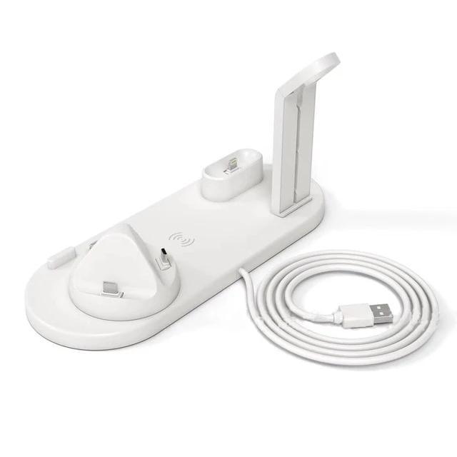 Fast-Charging Station - 4-in-1 Charging Dock for Mobile Phones and Gadgets