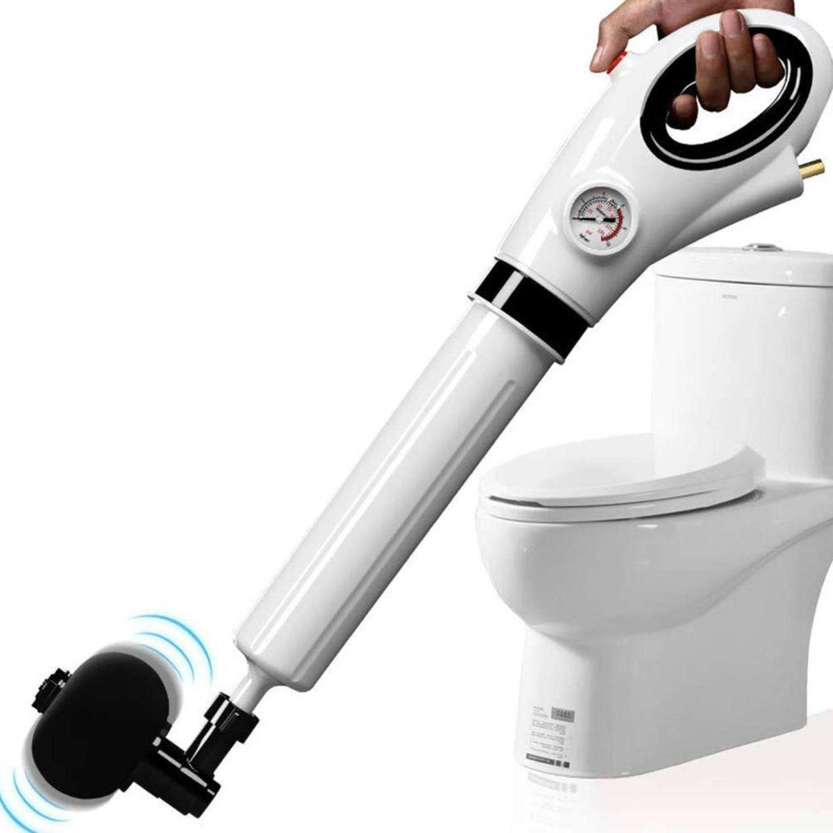 Plunger Air Blast Anti-Clog Gun for Toilets & Drains