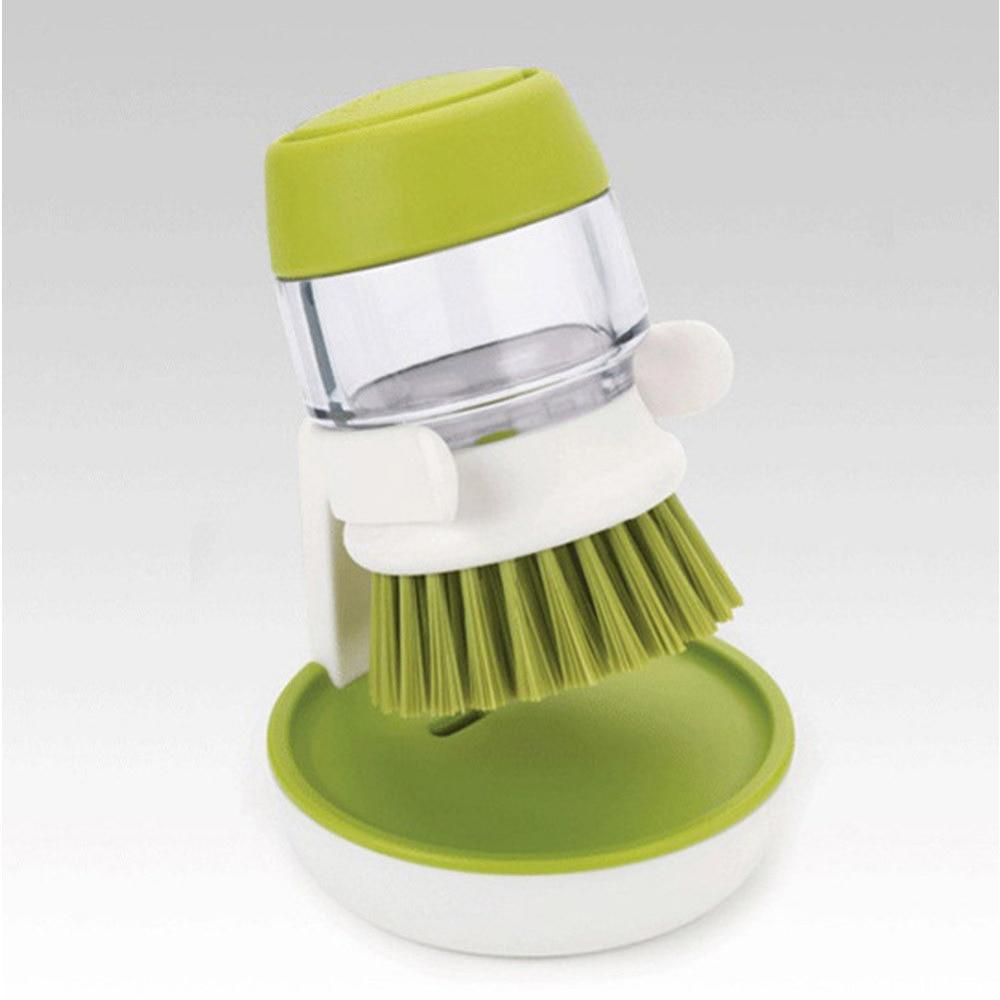 GearPressWash™ - Press-type Dishwashing Brush