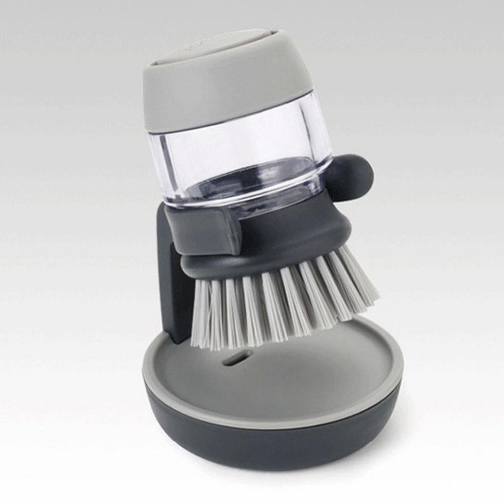 GearPressWash™ - Press-type Dishwashing Brush