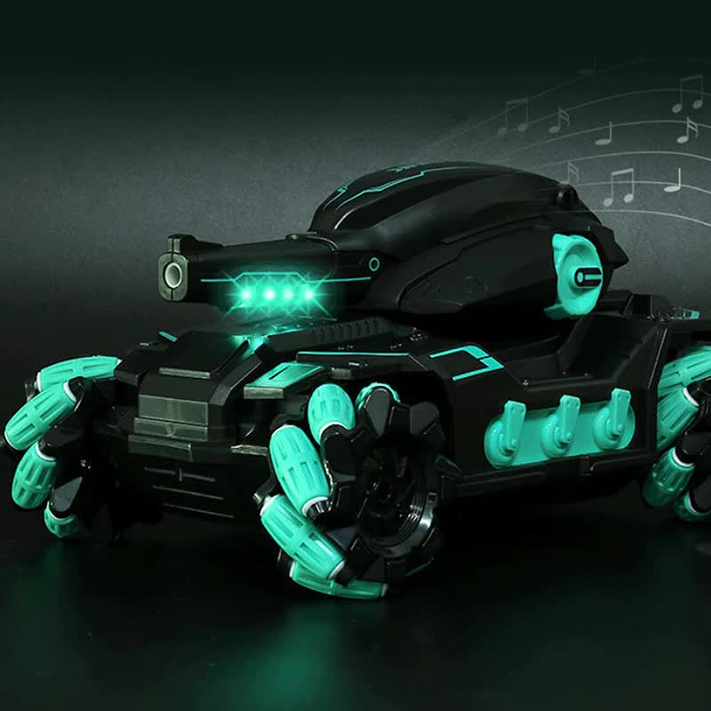 Gesture Control Water Bomb RC Tank - 360°Rotating 4WD RC Tank Car Nerf Tank