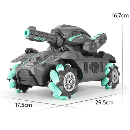 Gesture-Controlled RC Tank That Shoots - Children's Remote-Control Car with Water Bomb Launcher and Gesture Sensing